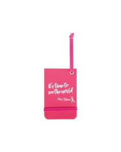 Pink Ribbon Bagagelabel