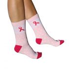 Pink Ribbon Sokken White Dots