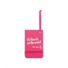 Pink Ribbon Bagagelabel