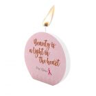 Pink Ribbon Kaars